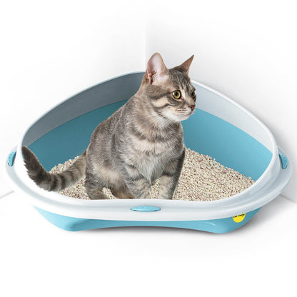 Cat Corner Litter Tray Large or Jumbo Rim Pet Open Toilet Pan Box Cat Centre?