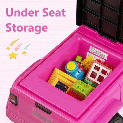 Licensed Jeep Ride on Push Car with Steering Wheel and Engine Sound for Ages 18-36 Months