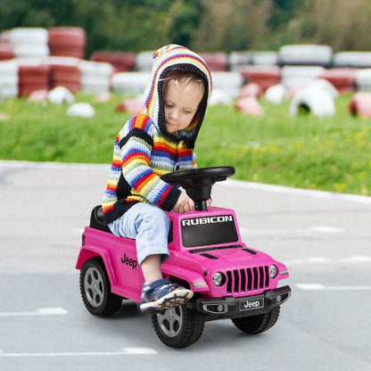 Licensed Jeep Ride on Push Car with Steering Wheel and Engine Sound for Ages 18-36 Months