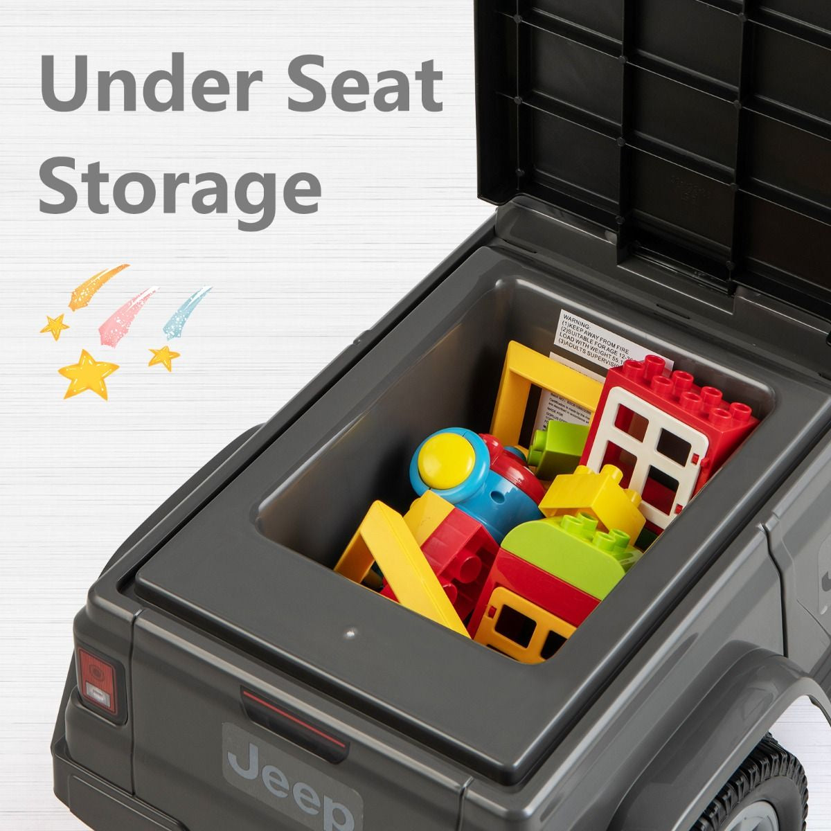 Licensed Jeep Ride on Push Car with Steering Wheel and Engine Sound for Ages 18-36 Months