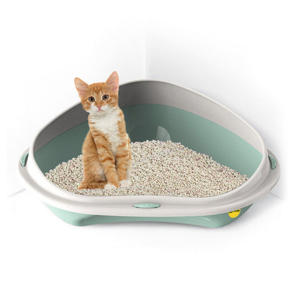 Cat Corner Litter Tray Large or Jumbo Rim Pet Open Toilet Pan Box Cat Centre?