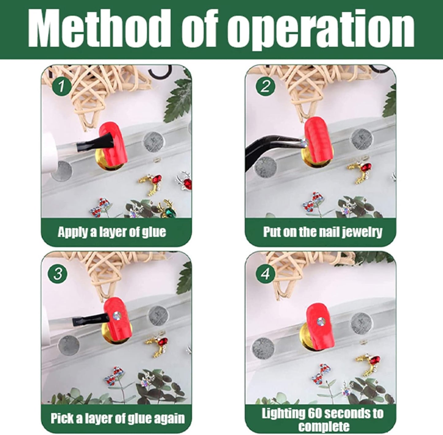 Nail Art Rhinestones and Pearls,2 Boxes Butterfly Bowknot Flower Nail Art Charms,Aurora Bear 3D Nail Art Decorations for Nail Art Design DIY Crafting Party Daily Wedding