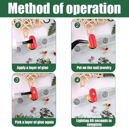 Nail Art Rhinestones and Pearls,2 Boxes Butterfly Bowknot Flower Nail Art Charms,Aurora Bear 3D Nail Art Decorations for Nail Art Design DIY Crafting Party Daily Wedding