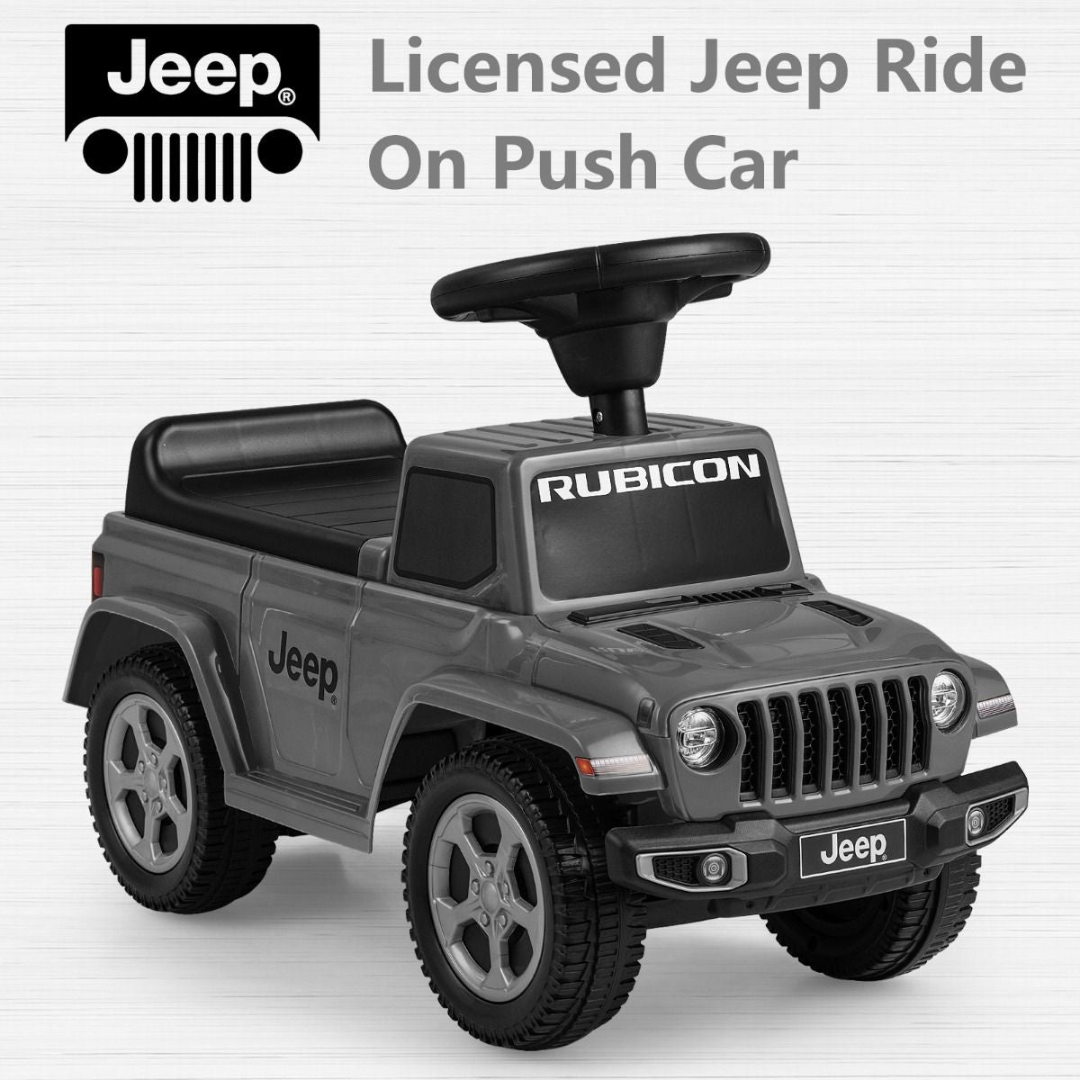 Licensed Jeep Ride on Push Car with Steering Wheel and Engine Sound for Ages 18-36 Months