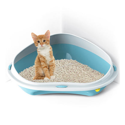 Cat Corner Litter Tray Large or Jumbo Rim Pet Open Toilet Pan Box Cat Centre?
